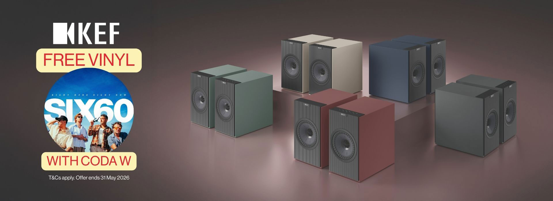 Six60 and KEF speakers